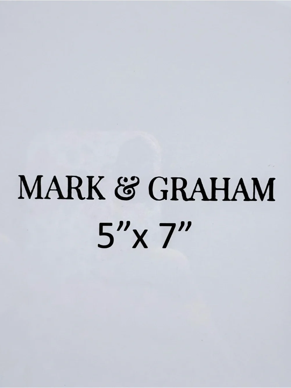 Mark & Graham 5” x 7” baby blue scalloped leather picture photo frame new